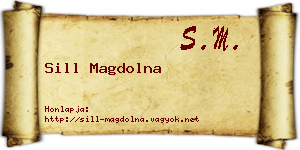 Sill Magdolna névjegykártya
